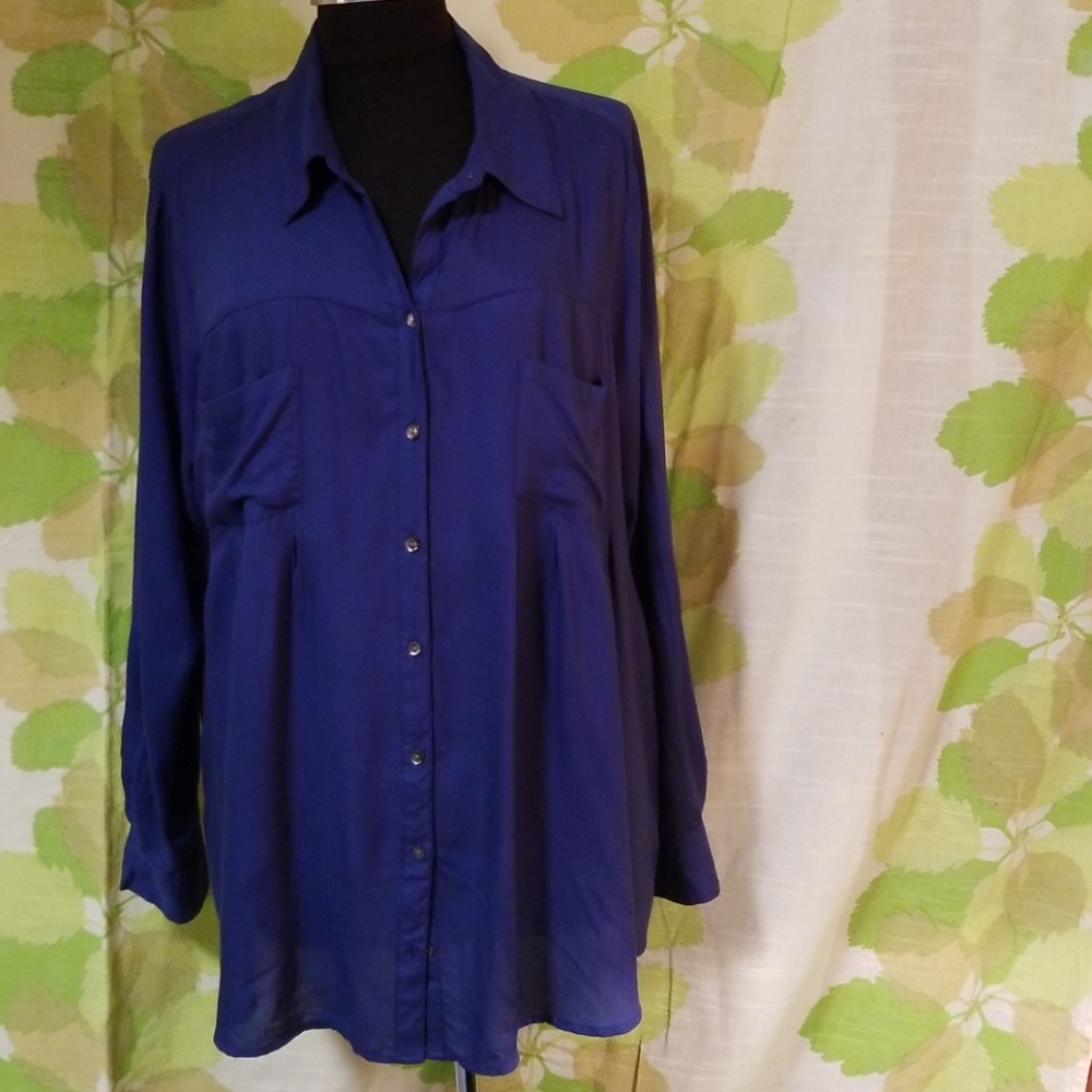 Style & co. XL Navy Button Down